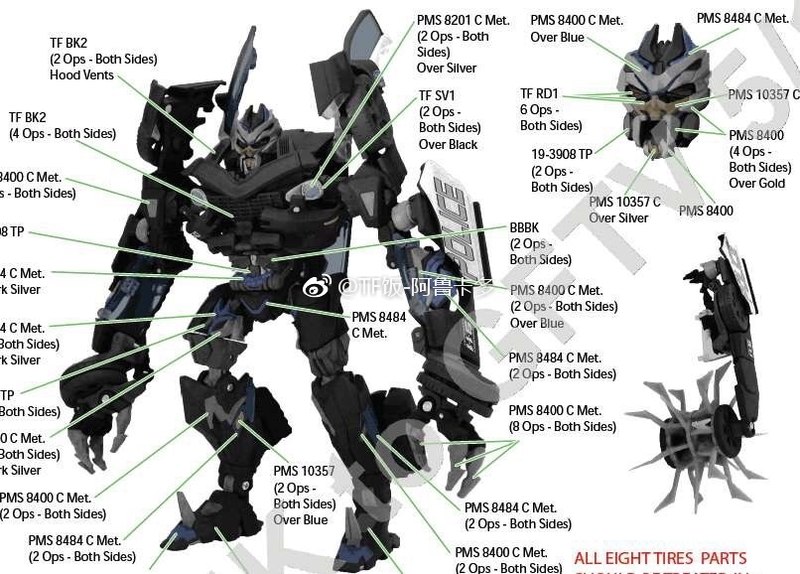 MPM-5 Movie Masterpiece Barricade - New Clearer Images Of Upcoming